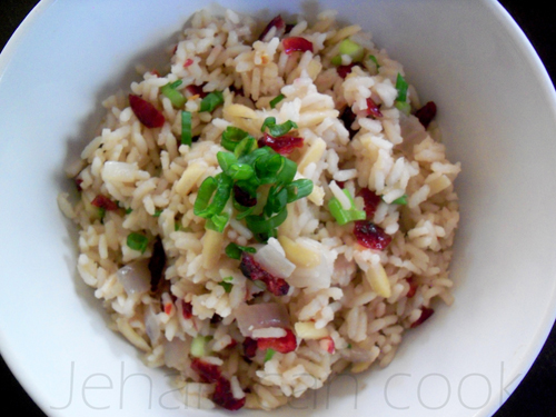 Recipe for jeweled rice